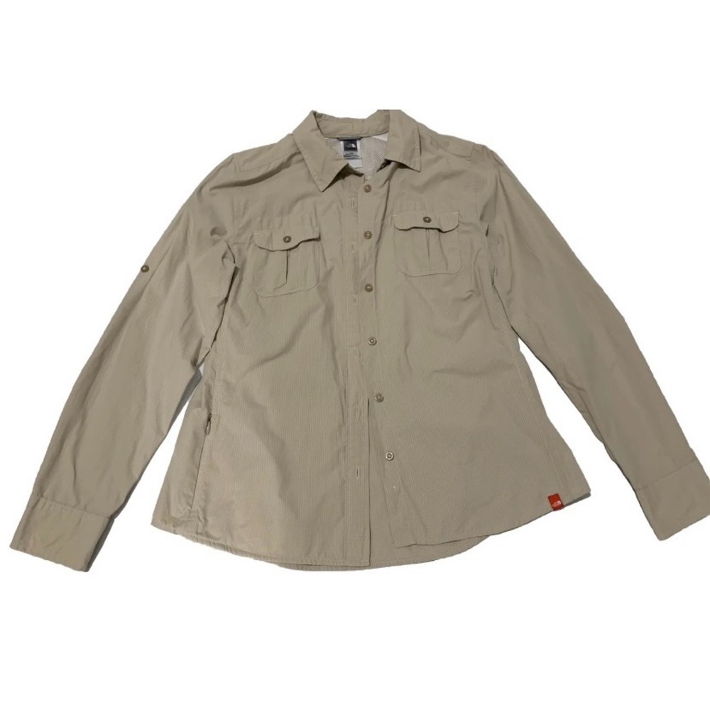North Face Vapor Wick Button up Long Sleeve